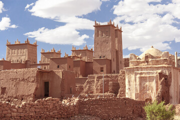 ancient kasbah in the atlas in morocco