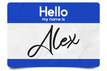 Hello my name is Alex