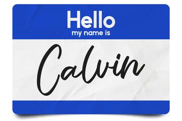 Hello my name is Calvin