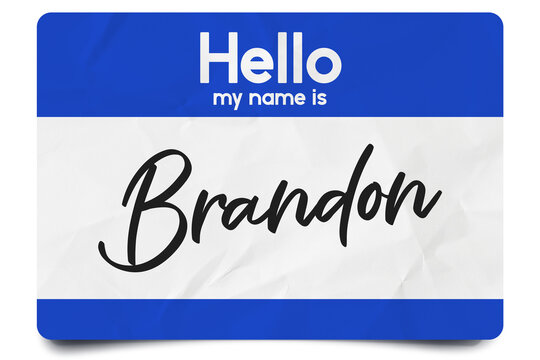 Hello my name is Brandon