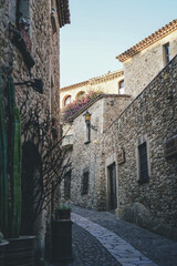 Fototapeta na wymiar Pals, cozy mediterranean town near Girona.