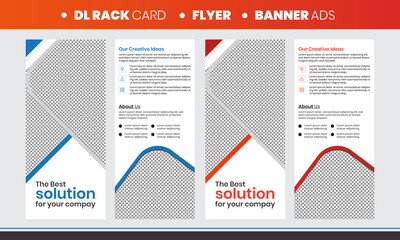 MEDICAL & CORPORATE DL RACK CARD TEMPLATE
