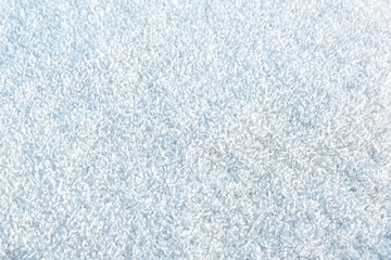 Crystal surface. Selective focus. The snow crystals.
