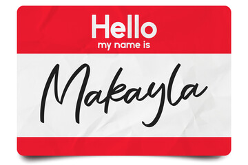 Hello my name is Makayla © psdgraphicscom