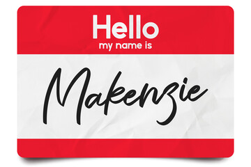 Hello my name is Makenzie