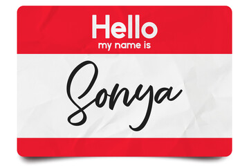 Hello my name is Sonya