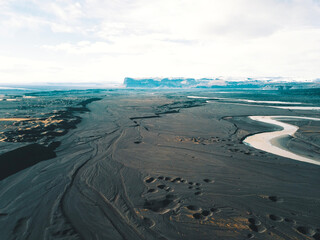 aerial view of the beach