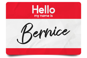 Hello my name is Bernice