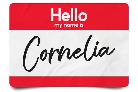 Hello my name is Cornelia