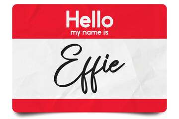Hello my name is Effie