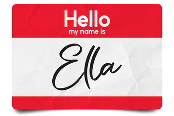 Hello my name is Ella