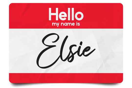 Hello my name is Elsie