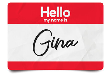 Hello my name is Gina