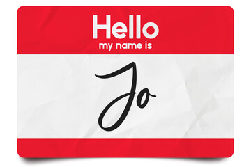 Hello my name is Jo