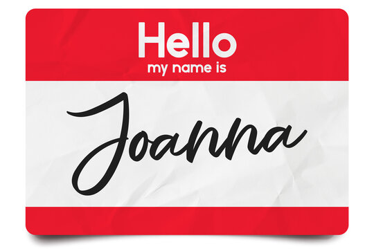 Hello My Name Is Joanna