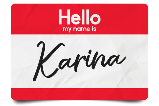 Hello my name is Karina