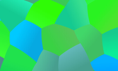 Fototapeta na wymiar Positive Green and light blue polygonal background, digitally created