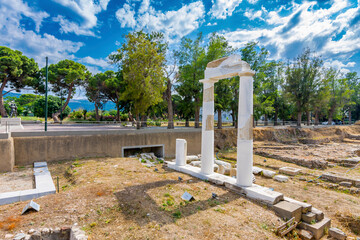The Ancient Temple of Dionysus in Kos, Dodecanese Greece