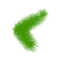 tree branch - vector illustration on white background. isolate. new Year