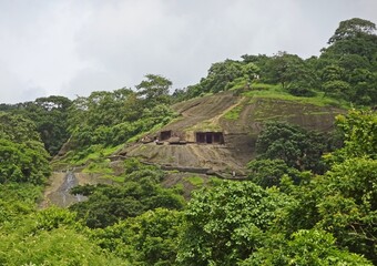 Fototapeta na wymiar Kanheri caves,borivali,mumbai,maharashtra