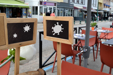 Restaurant fermé pour cause de covid-19