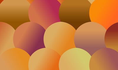 Brown, yellow and red circles abstract background. Great illustration for your needs.