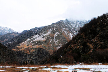 On the way to the frozen Gveleti waterfall. Georgia