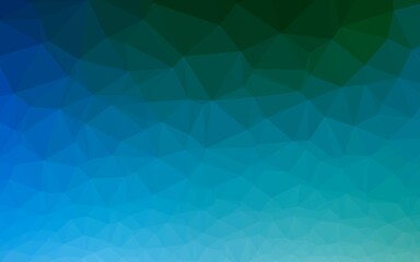 Fototapeta premium Light Blue, Green vector abstract mosaic pattern. Modern geometrical abstract illustration with gradient. Polygonal design for your web site.