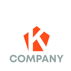 Obraz premium letter K logo