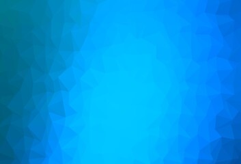 Light BLUE vector triangle mosaic texture.