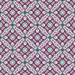 Geometric seamless pattern, abstract colorful background, fashion print, vector texture.