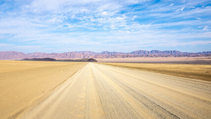 Gravel road from Ai-Ais to Aus in Richtersveld Transfrontier Park, Namibia.