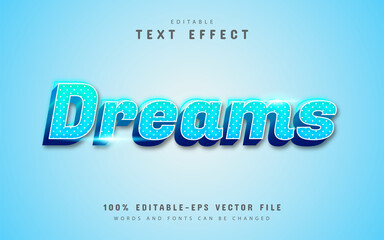 Dreams text effect