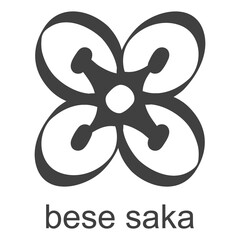 vector icon with african adinkra symbol Bese Saka