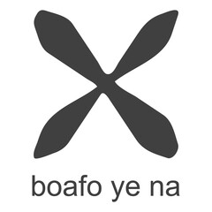 vector icon with african adinkra symbol Boafo Ye Na