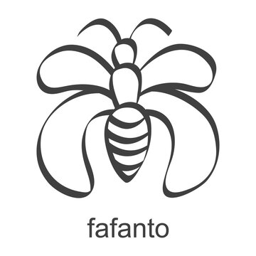vector icon with african adinkra symbol Fafanto