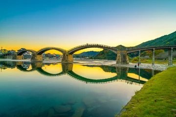 Photo sur Plexiglas Le pont Kintai The Kintai Bridge at Iwakuni, Japan