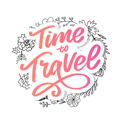 Travel life style inspiration quotes lettering. Motivational typography. Calligraphy graphic design element. Collect moments Old ways wont open new doors. Lets go explore. Every picture tells a story