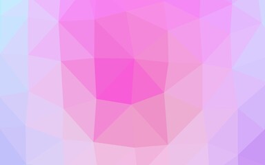 Obraz premium Light Pink, Blue vector triangle mosaic template. Modern geometrical abstract illustration with gradient. Brand new style for your business design.