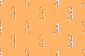 Glasses for improving vision. Glasses seamless pattern.