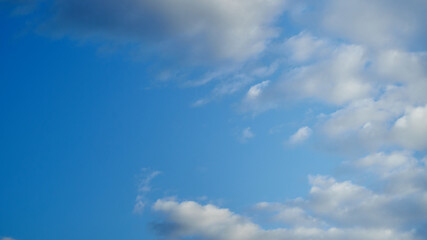 Cloudscape and Clear Sky in October in Laos.