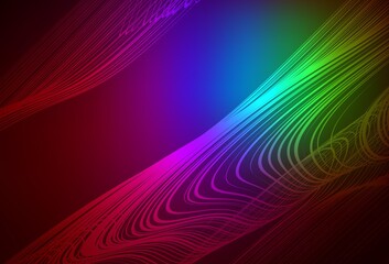Dark Multicolor vector abstract blurred layout.