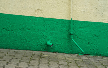 old painted wall