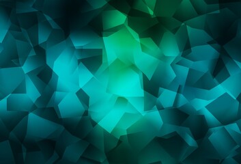 Obraz premium Light Blue, Green vector abstract mosaic pattern.