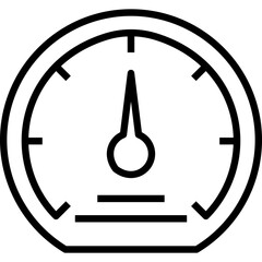 Cruise control icon in line vector 