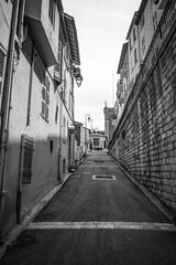 Naklejka premium The old town district of Cannes with its small lanes - travel photography