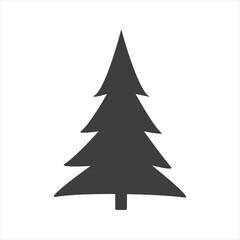 Obraz premium Christmas tree icon on white background. EPS10