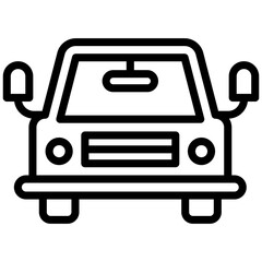 Fototapeta premium Line design of personal car vector 