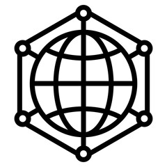 Line design of global network vector 