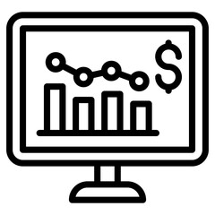 Online financial analytics in line design 